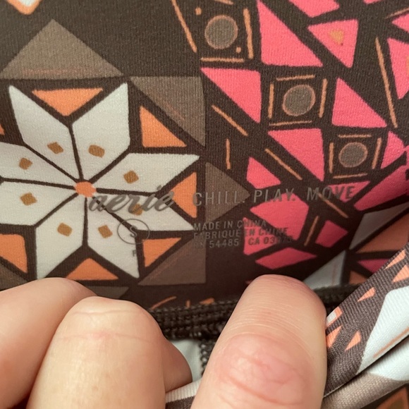 Aerie Patterned Yoga Pants - Picture 2 of 5